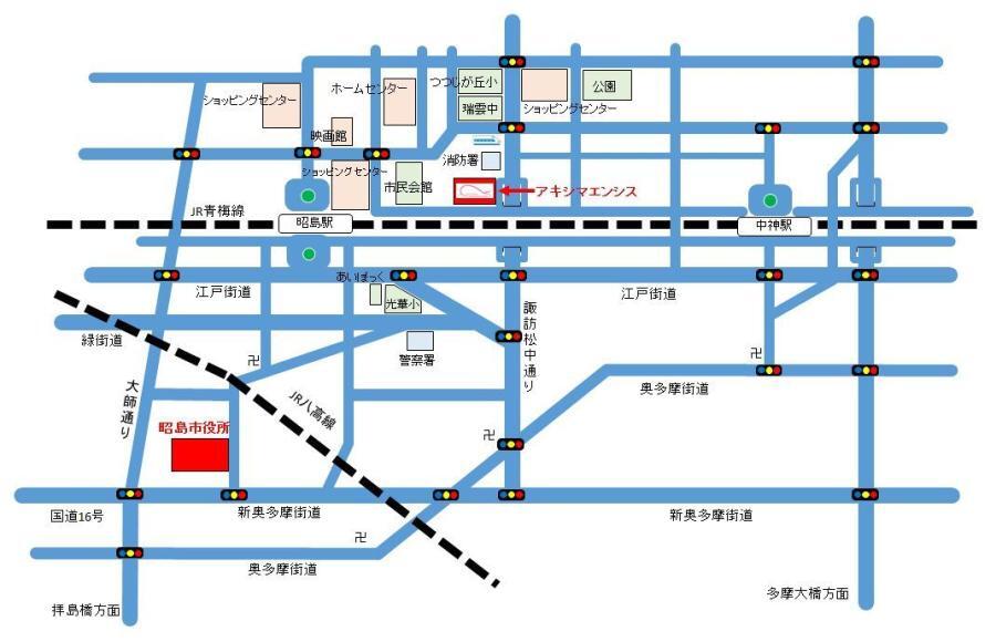 地図：アキシマエンシス周辺