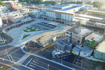 写真：拝島駅上空
