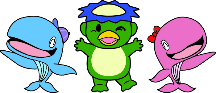 市の公式キャラクターのイラスト