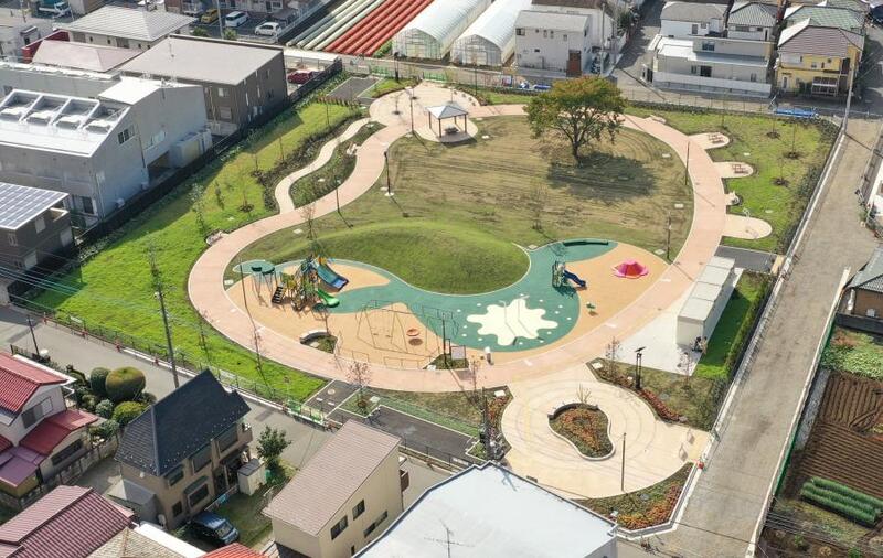 南文化公園上空の写真