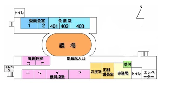 イラスト：4階案内図