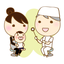イラスト：小児の歯科健診